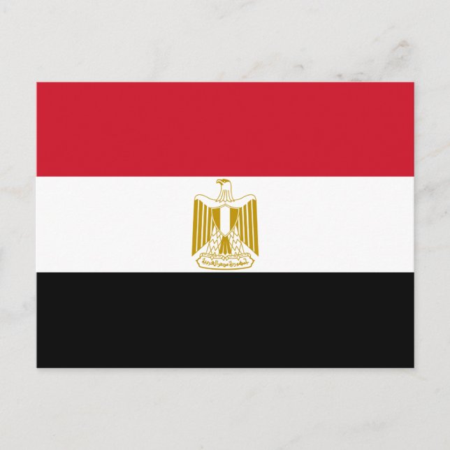 Postal Cartão da bandeira de Egipto (Frente)