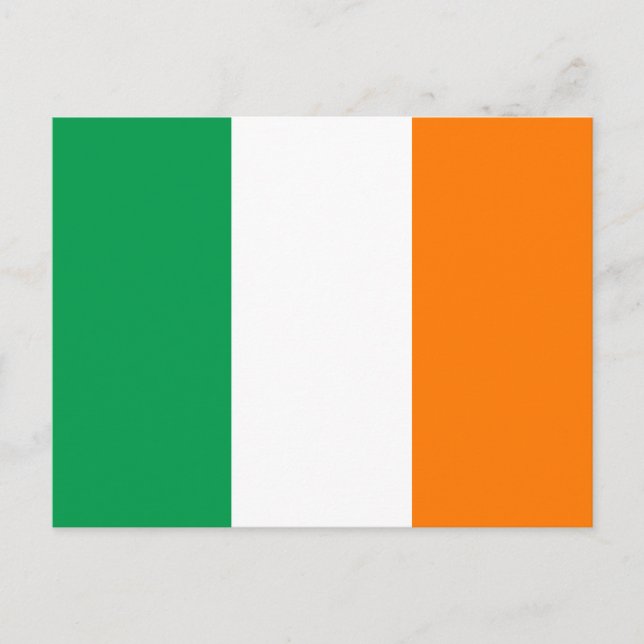 Postal Cartão da bandeira de Ireland (Frente)