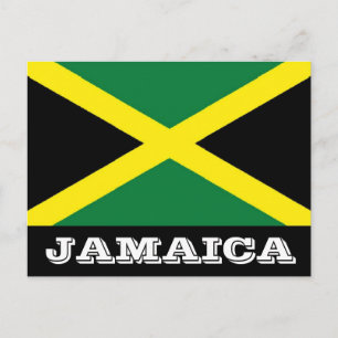 Postal Cartão da bandeira de Jamaica