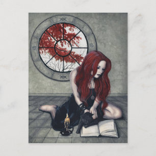 Postal Cartão da bruxa de Spellbook