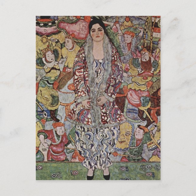 Postal Cartão da cerveja de Gustavo Klimt Fredericke (Frente)