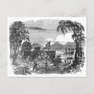 Postal Cartão da colônia de Jamestown do vintage