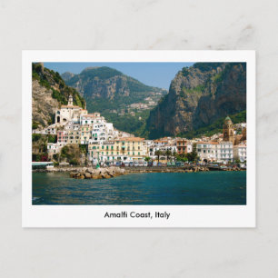 Postal Cartão da costa de Amalfi em Italia, UNESCO