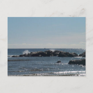 Postal Cartão da costa de mar