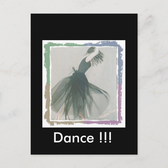 Postal Cartão da dança (Frente)