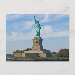 Postal cartão da estátua da liberdade