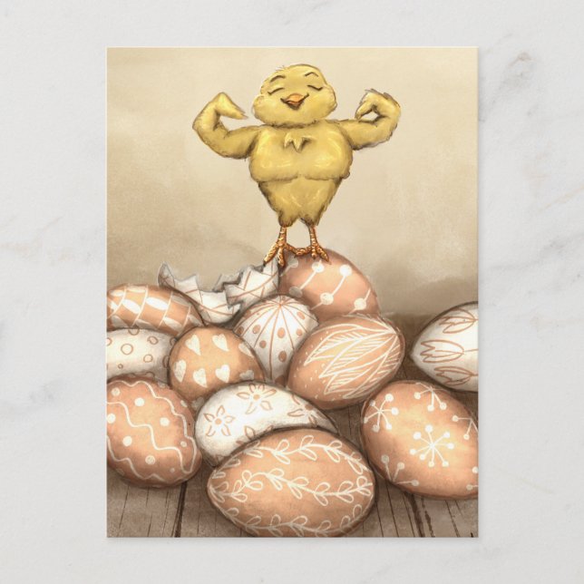 Postal Cartão da Garota Valente (Frente)