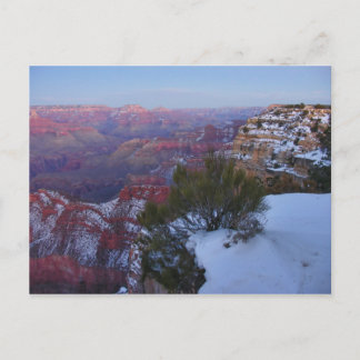 Postal Cartão da neve do Grand Canyon