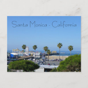 Postal Cartão da opinião de Santa Monica!