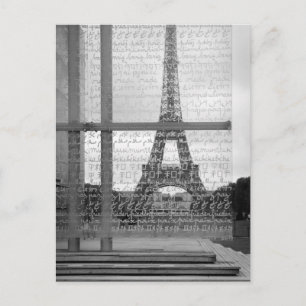 Postal Cartão da torre Eiffel