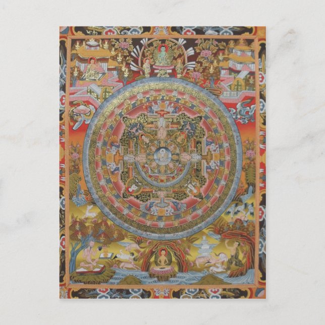 Postal Cartão da vida de Buddha (Frente)