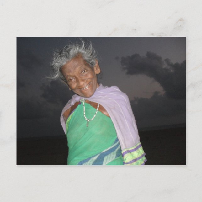 Postal Cartão da Vovó Feliz (Frente)