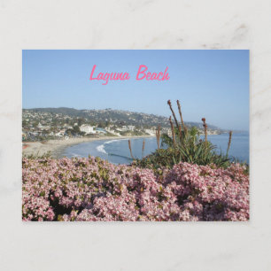 Postal Cartão das flores do Laguna Beach