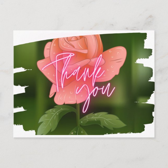 Postal Cartão de agradecimento (Frente)