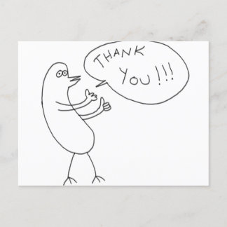Postal Cartão de agradecimento!!!