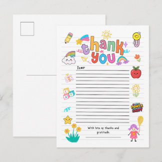 Postal Cartão de Agradecimento
