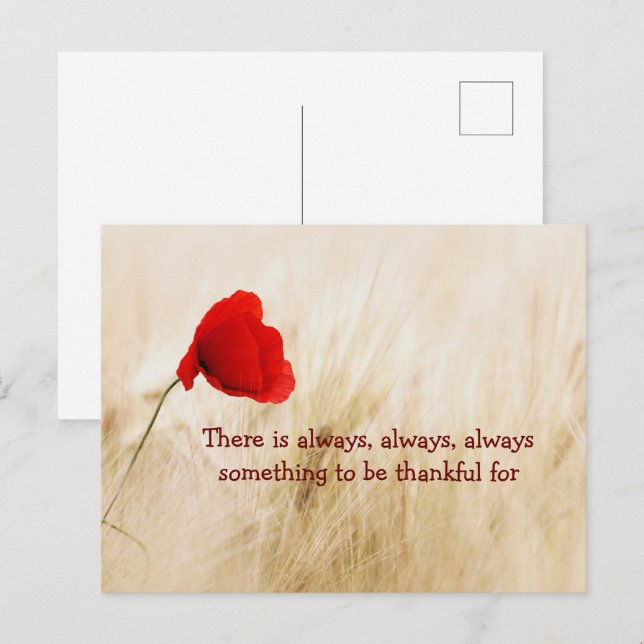 Postal Cartão de Agradecimento (Frente/Verso)