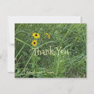 Postal Cartão de Agradecimento com Flores