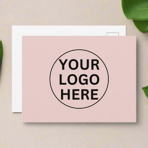 Postal Cartão de agradecimento com logotipo empresarial p