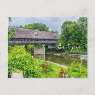 Postal Cartão de agradecimento da Ponte Cobierta de Frank