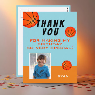 Postal Cartão de agradecimento de aniversário de esportes