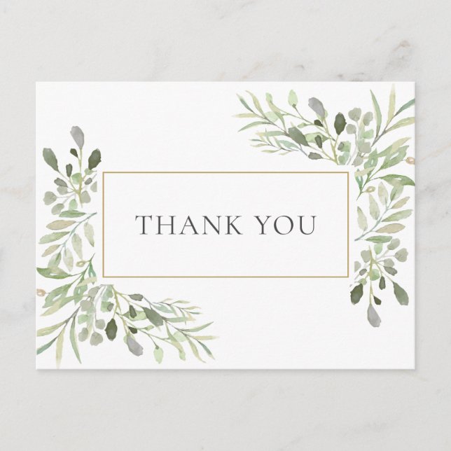 Postal Cartão de agradecimento de casamento com foto de v (Frente)
