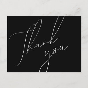 Postal Cartão de agradecimento de casamento com roteiro m