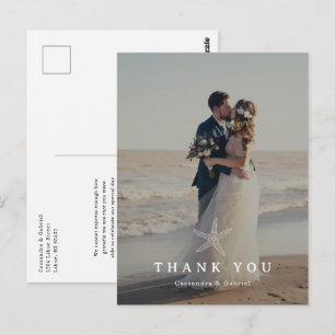 Postal Cartão de agradecimento de casamento de Lihue com 