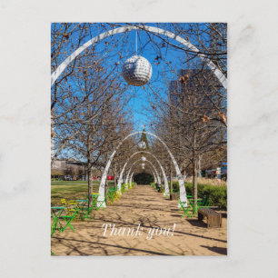 Postal Cartão de Agradecimento do Arco de Natal de Dallas