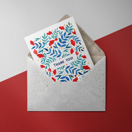 Postal Cartão de agradecimento do jardim mágico