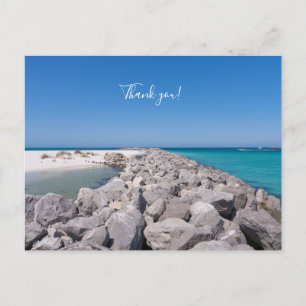 Postal Cartão de agradecimento do Middle Of Shell Island