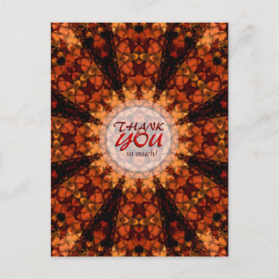 Postal Cartão de agradecimento Earth Weave Shine