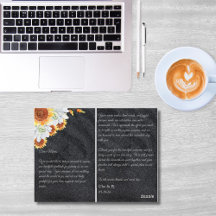 Cartão de Agradecimento Floral Minimalista