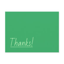 Cartão de agradecimento minimalista e humilde