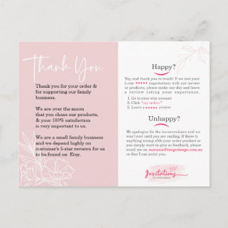 Postal Cartão de agradecimento nas redes sociais. Avaliaç