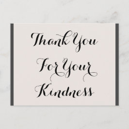 Postal Cartão de agradecimento "Obrigado pela sua gentile