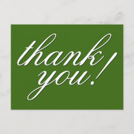 Postal Cartão de agradecimento "obrigado!" sofisticado e 
