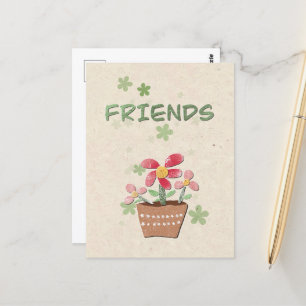 Postal Cartão de Agradecimento Para Meus Amigos