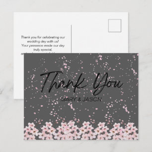 Postal Cartão de Agradecimento Simples e Elegante