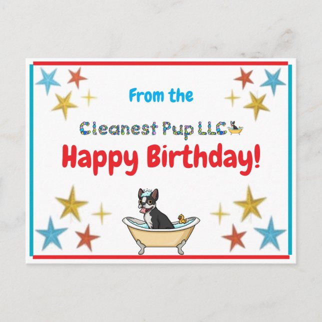 Postal Cartão de Aniversário (Frente)