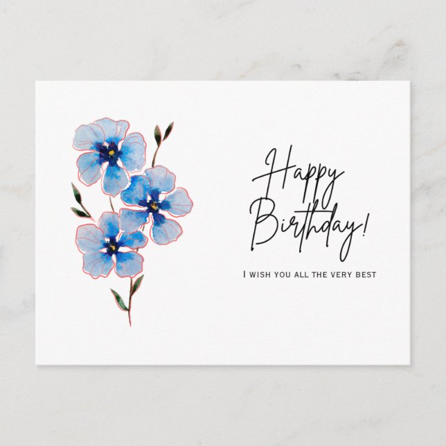 Postal Cartão de Aniversário (Frente)
