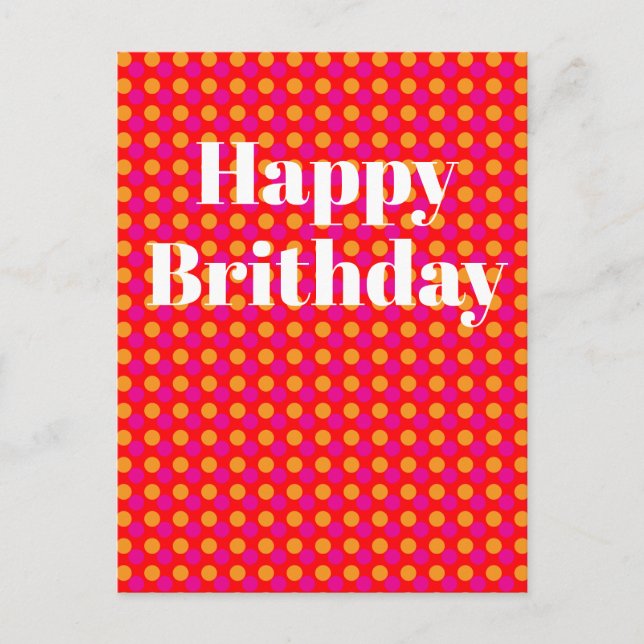 Postal Cartão de Aniversário (Frente)
