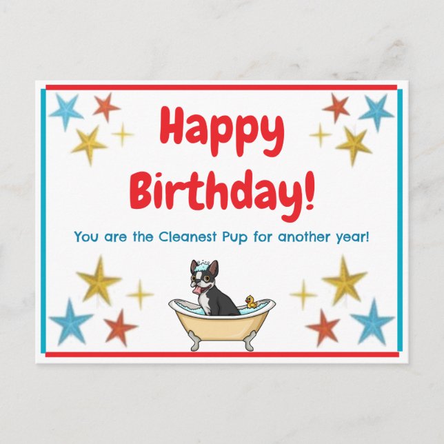 Postal Cartão de Aniversário (Frente)