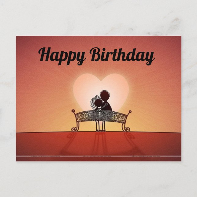Postal cartão de aniversário (Frente)