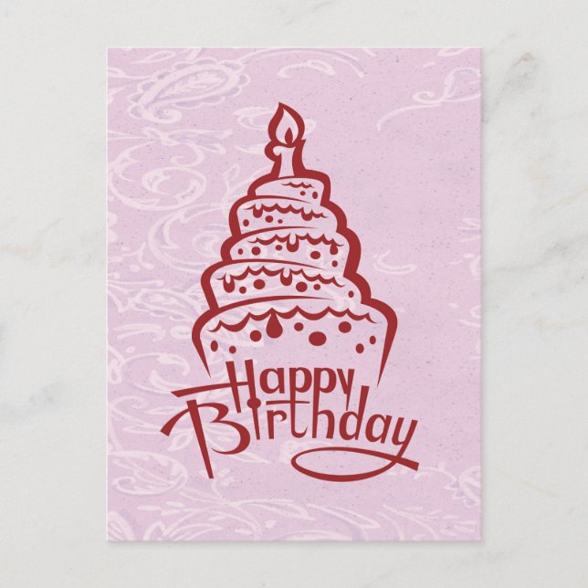Postal Cartão de Aniversário (Frente)