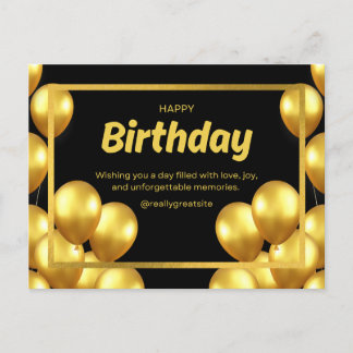 Postal Cartão de Aniversário 2025