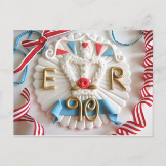 Postal Cartão de Aniversário 90 da Rainha