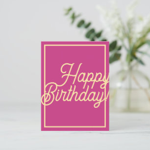 Postal Cartão de Aniversário Amor É Rosa