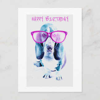 Postal Cartão de Aniversário Cachorro Legal
