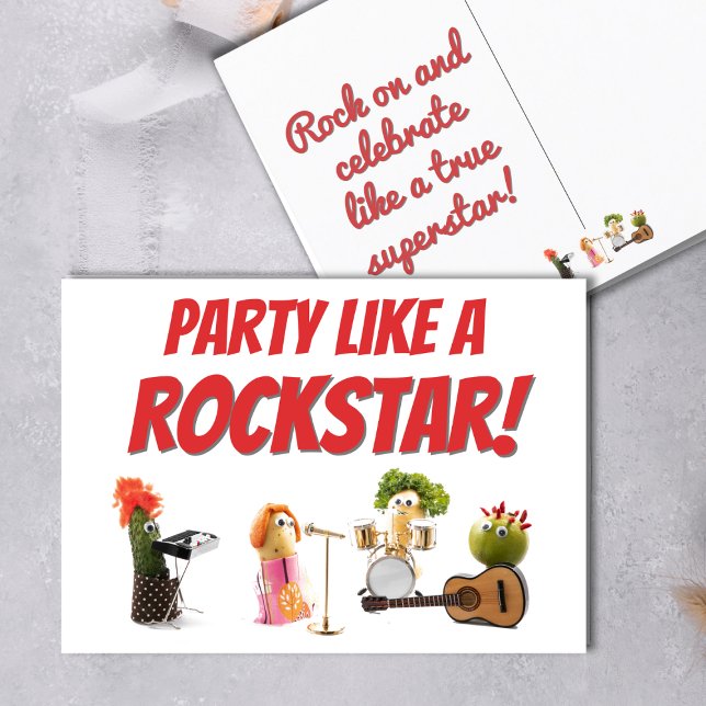 Postal Cartão de aniversário de comida divertida trocadil (Criador carregado)